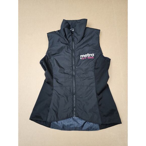 Metro By T-Mobile Vest Women’s XS Black Full Zip Logo Employee Uniform - Picture 4 of 8